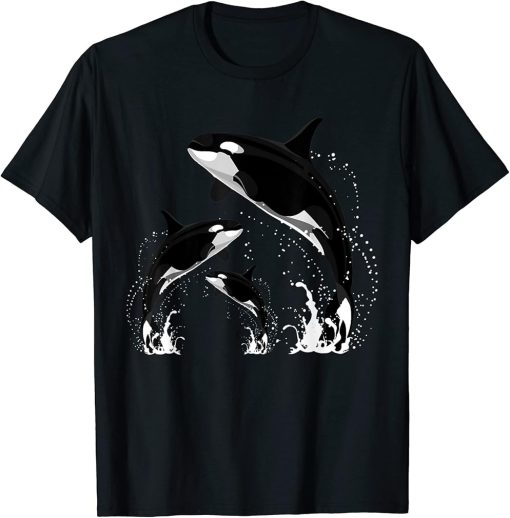 Killer Whale Gifts Shirt. Jumping Orca Killer Whales Killer T-Shirt