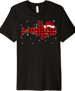 Buffalo Plaid Family Matching Orca Christmas Pajama Premium T-Shirt