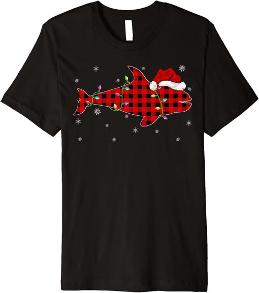 Buffalo Plaid Family Matching Orca Christmas Pajama Premium T-Shirt