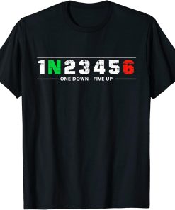 1N23456 Motorcycle Shift Biker Motorcyclist T-Shirt