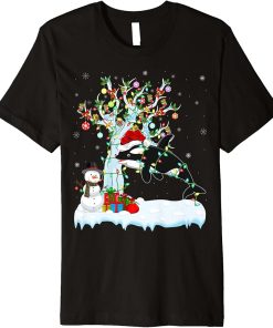 Orca Xmas Element Tree Lighting Orca Christmas Premium T-Shirt